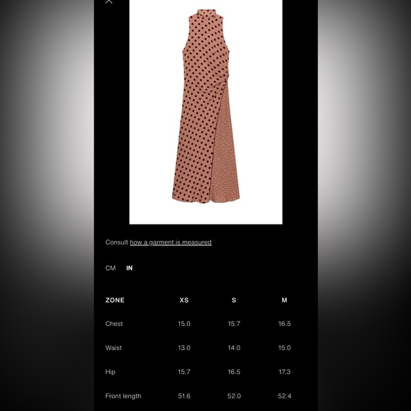 NWT ZARA TIED POLKA DOT MIDI DRESS - Picture 8 of 8